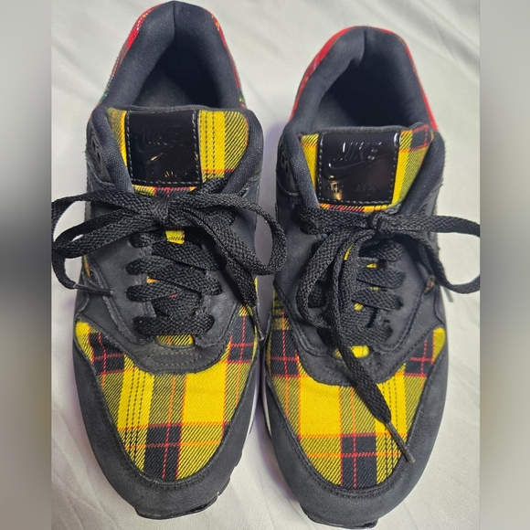 Nike Air Max 1 SE "Tartan" Plaid – Rare Mixed Print Sneakers sz 7 - Picture 7 of 10